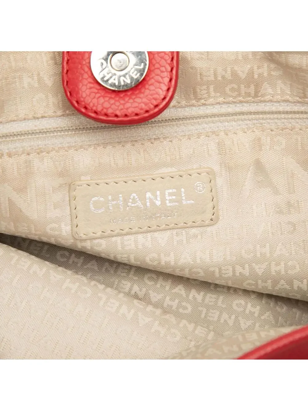 Chanel Woven Caviar Cc Charm Tote Pre- #339169C14B